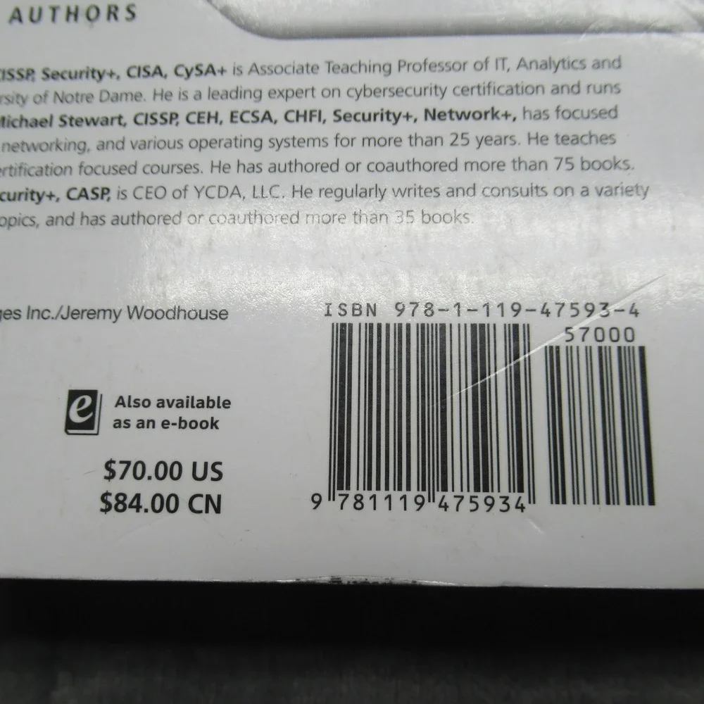 2 Books ISC CISSP Certification Exam Study Guide‎ Official Practice Tests